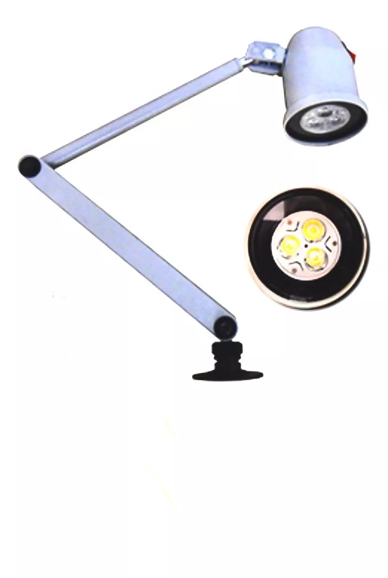 Luminária Led Articulada Torno ou Fresa com Flange Altura 67cm